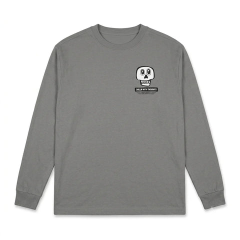 Zara Boy's Grey Chest Printed Crewneck Blouse | Zara In Lebanon
