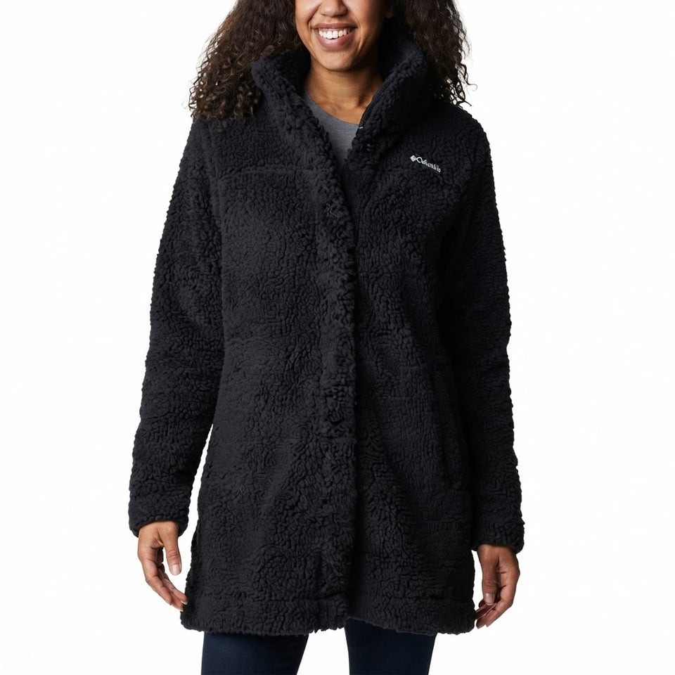 Columbia Women's Dark Grey Fleece Snap-Front Jacket