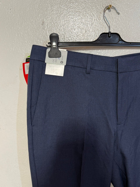 Haggar Men's Navy Comfort Performance Flex Waistband Trouser | Haggar In Lebanon