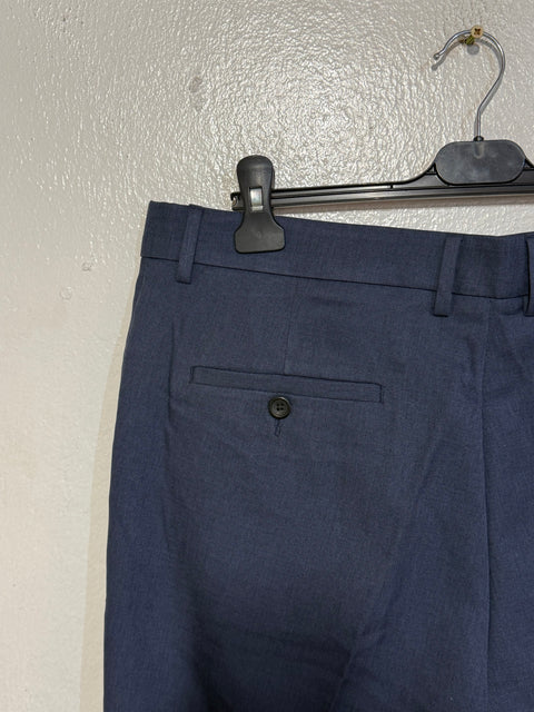 Haggar Men's Navy Comfort Performance Flex Waistband Trouser | Haggar In Lebanon