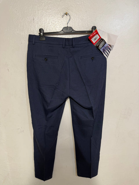 Haggar Men's Navy Comfort Performance Flex Waistband Trouser | Haggar In Lebanon