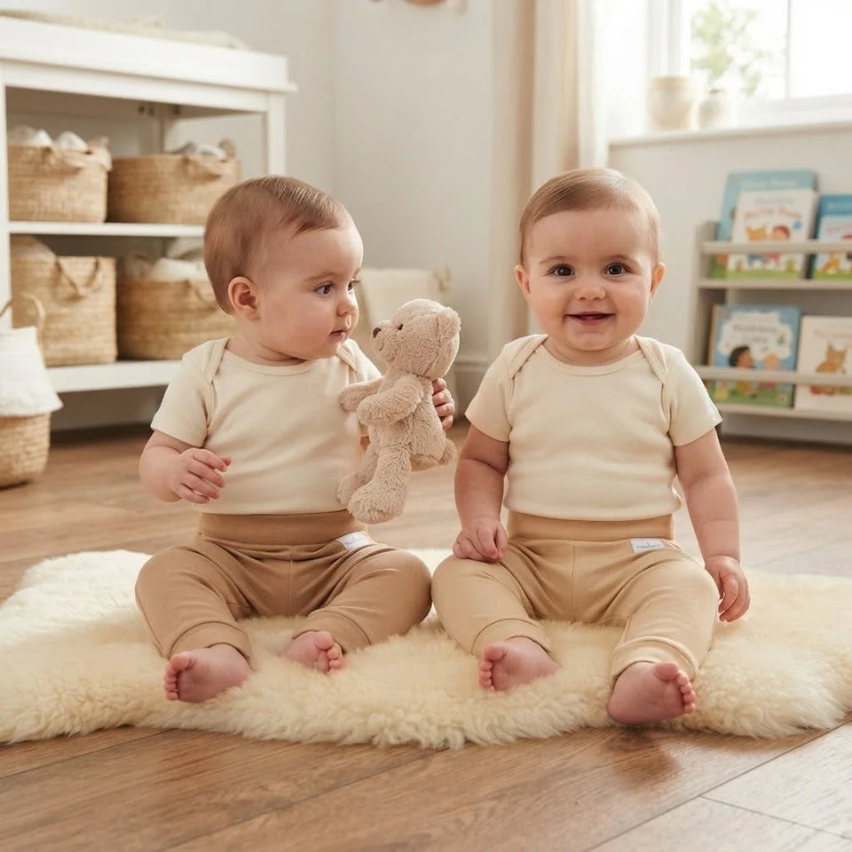 Sinsay Baby Girl's Tan & Beige Pack Of 2 Sweatpants