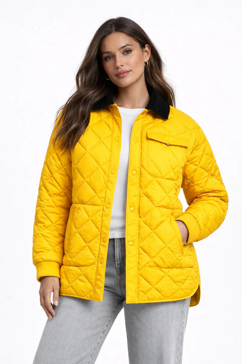 Calvin Klein Jeans Women's Yellow Buttoned Jacket | Calvin Klein Jeans In Lebanon