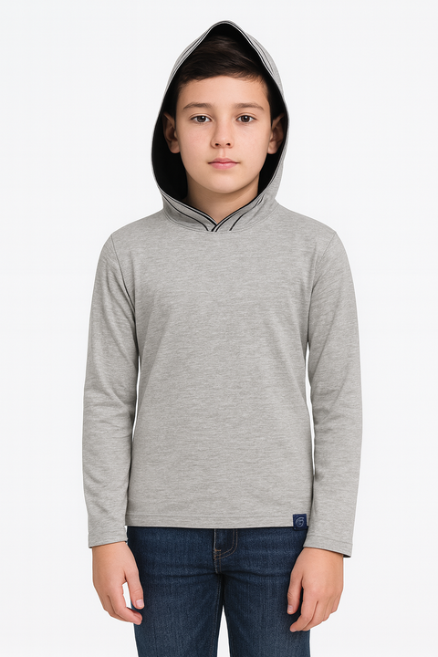 S.Oliver Boy's Light Grey Long-Sleeve Hoodie | S.Oliver In Lebanon