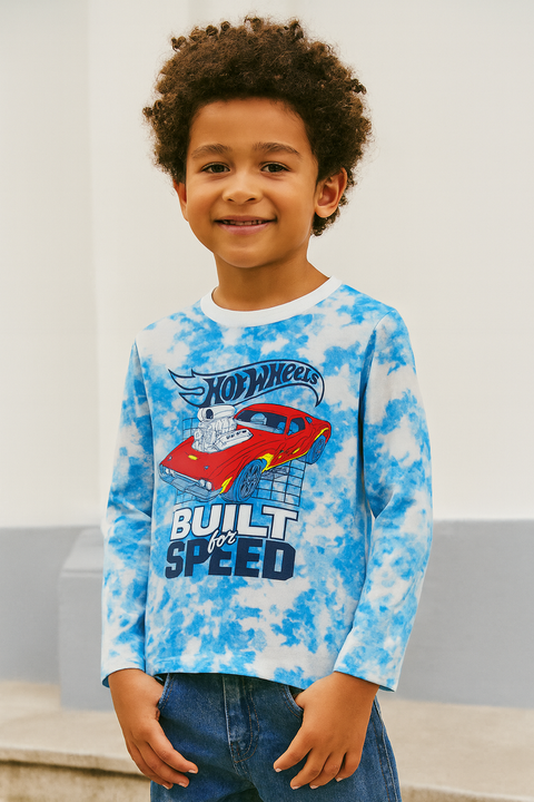 Hot Wheels  Boy's Blue Sweatshirt ABFK790