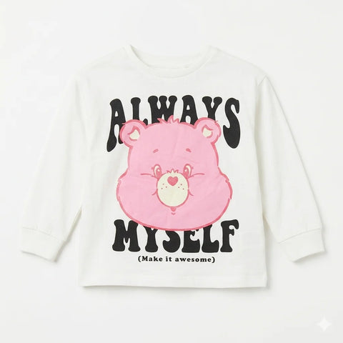 Zara Girl's White "Always Myself" Graphic Sweatshirt | Zara In Lebanon