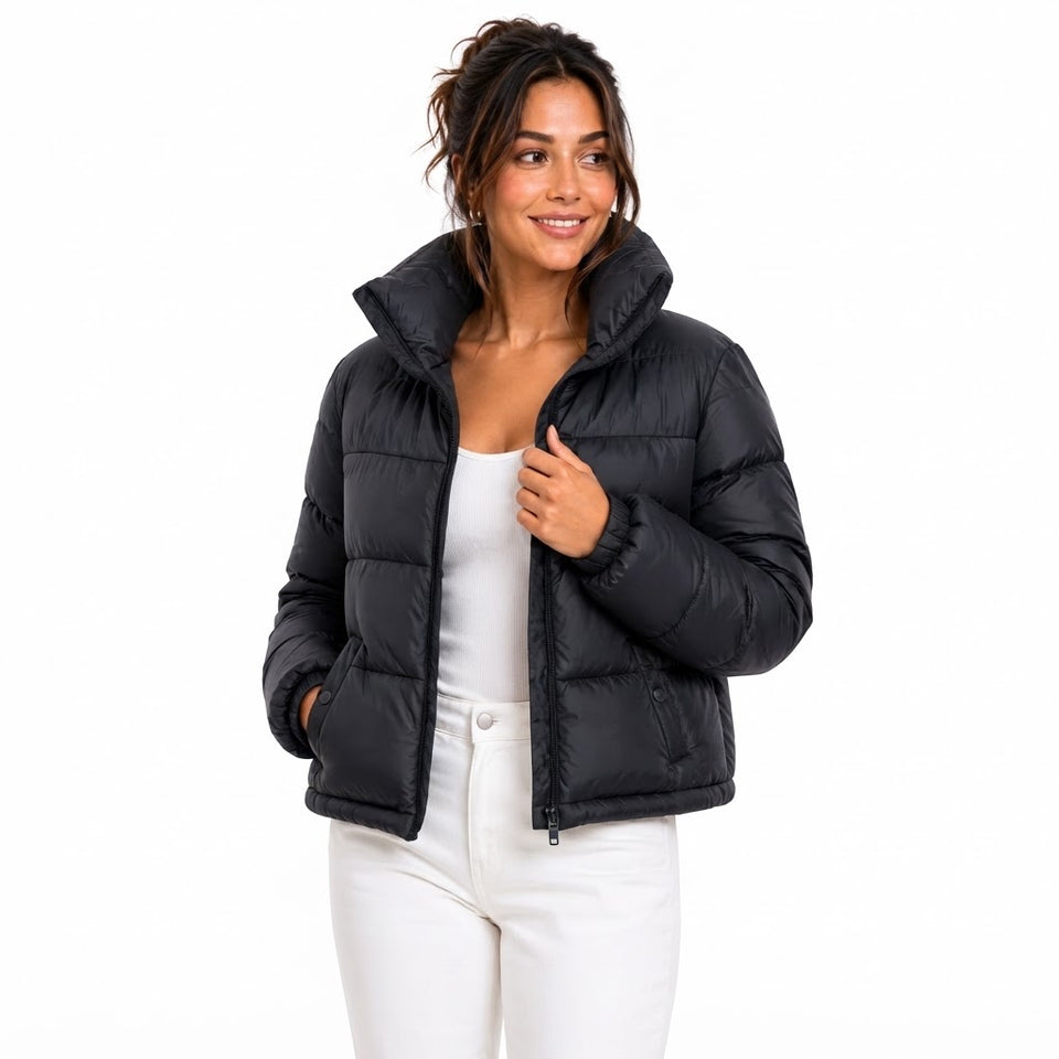 Hudson Women's Black Puffer Jacket