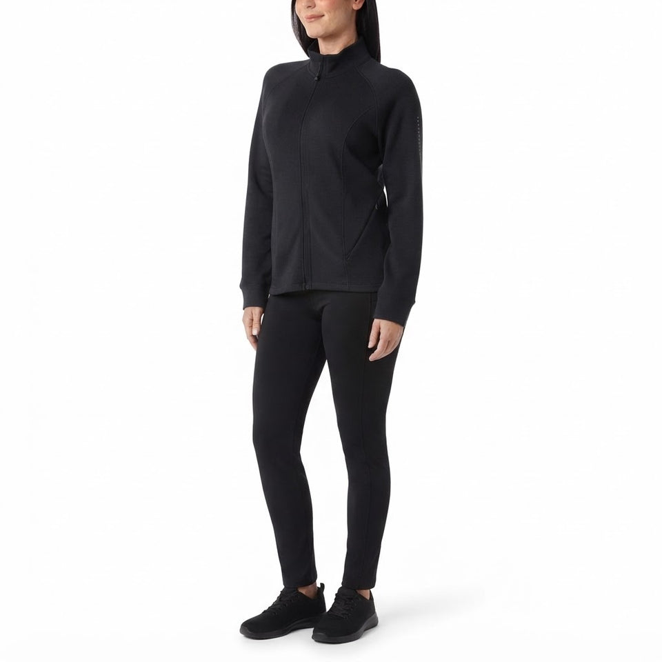 32 Degrees Women's Black Full-Zip Athletic Jacket