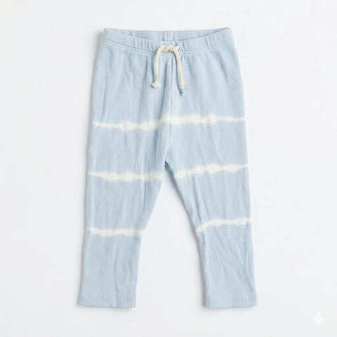 Zara Girl's Light Blue Ribbed Tie-Dye Legging | Zara In Lebanon