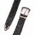 Lucky Brand Women's Black Braided Leather Belt
