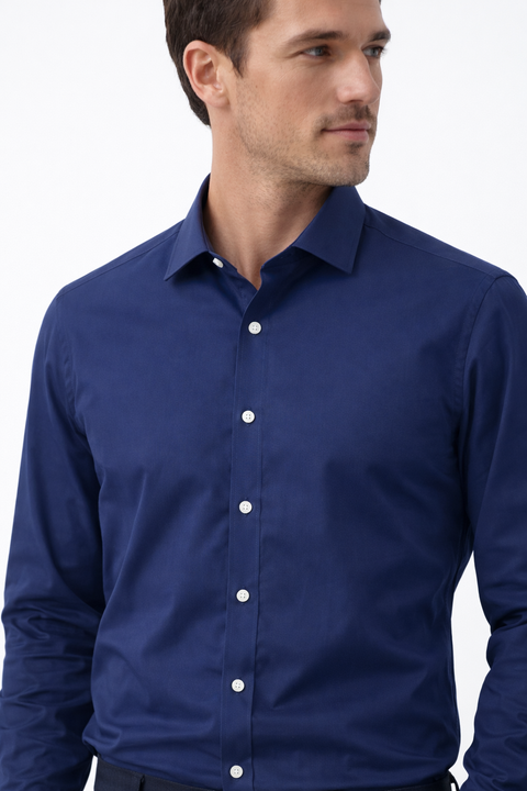 Tommy Hilfiger Men's Navy Long Sleeve Shirt | Tommy Hilfiger In Lebanon