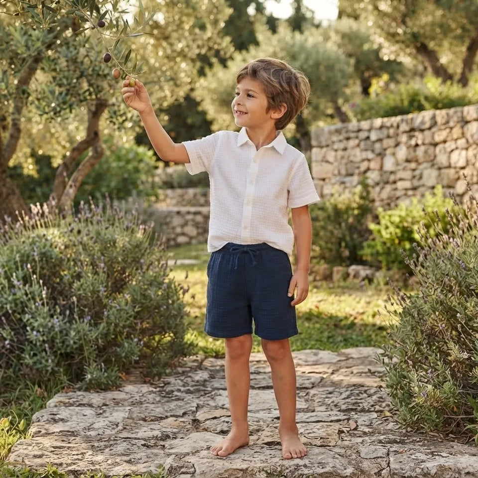 Sinsay Boys Navy & White 2-Piece Casual Set