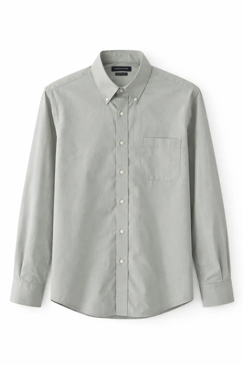 Tommy Hilfiger Men's Khaki Green The Flex Regular Fit Stretch Shirt |Tommy Hilfiger In Lebanon