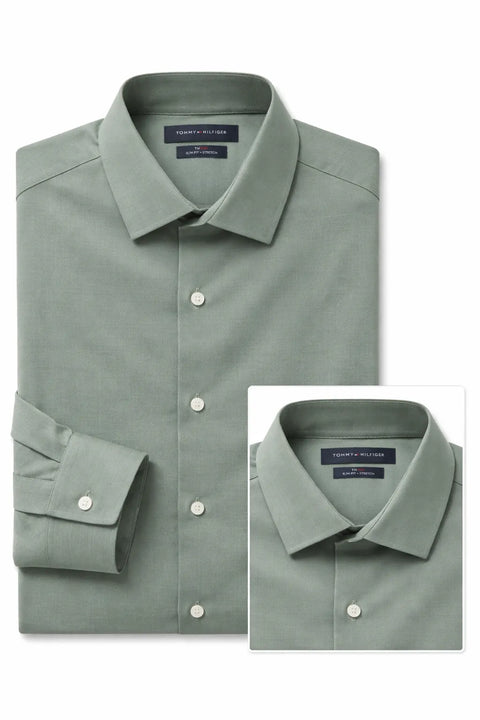 Tommy Hilfiger Men's Light Green Shirt | Tommy Hilfiger In Lebanon