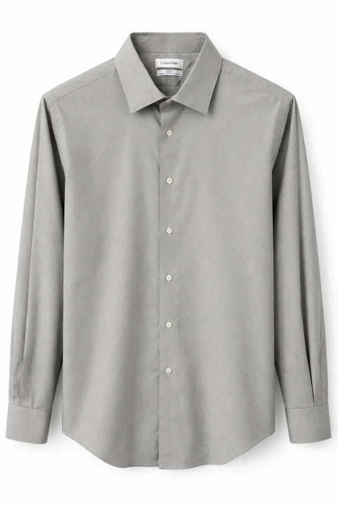 Calvin Klein Men's Light Green Steel+ Regular-Fit Stretch Dress Shirt | Calvin Klein In Lebanon