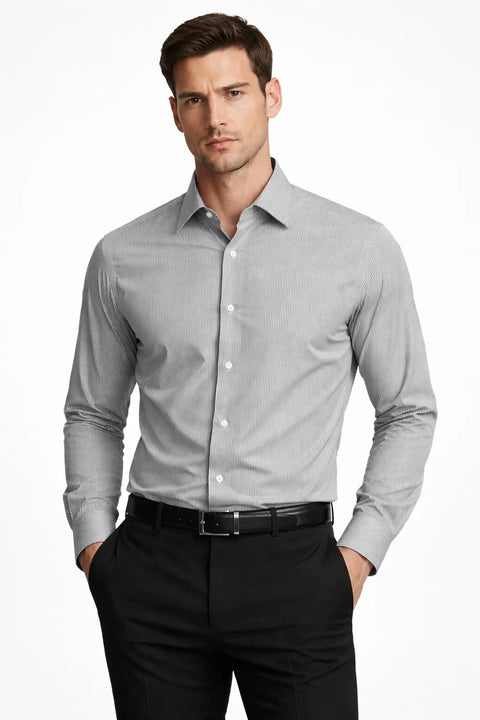 Calvin Klein Men's Light Green Steel+ Regular-Fit Stretch Dress Shirt | Calvin Klein In Lebanon