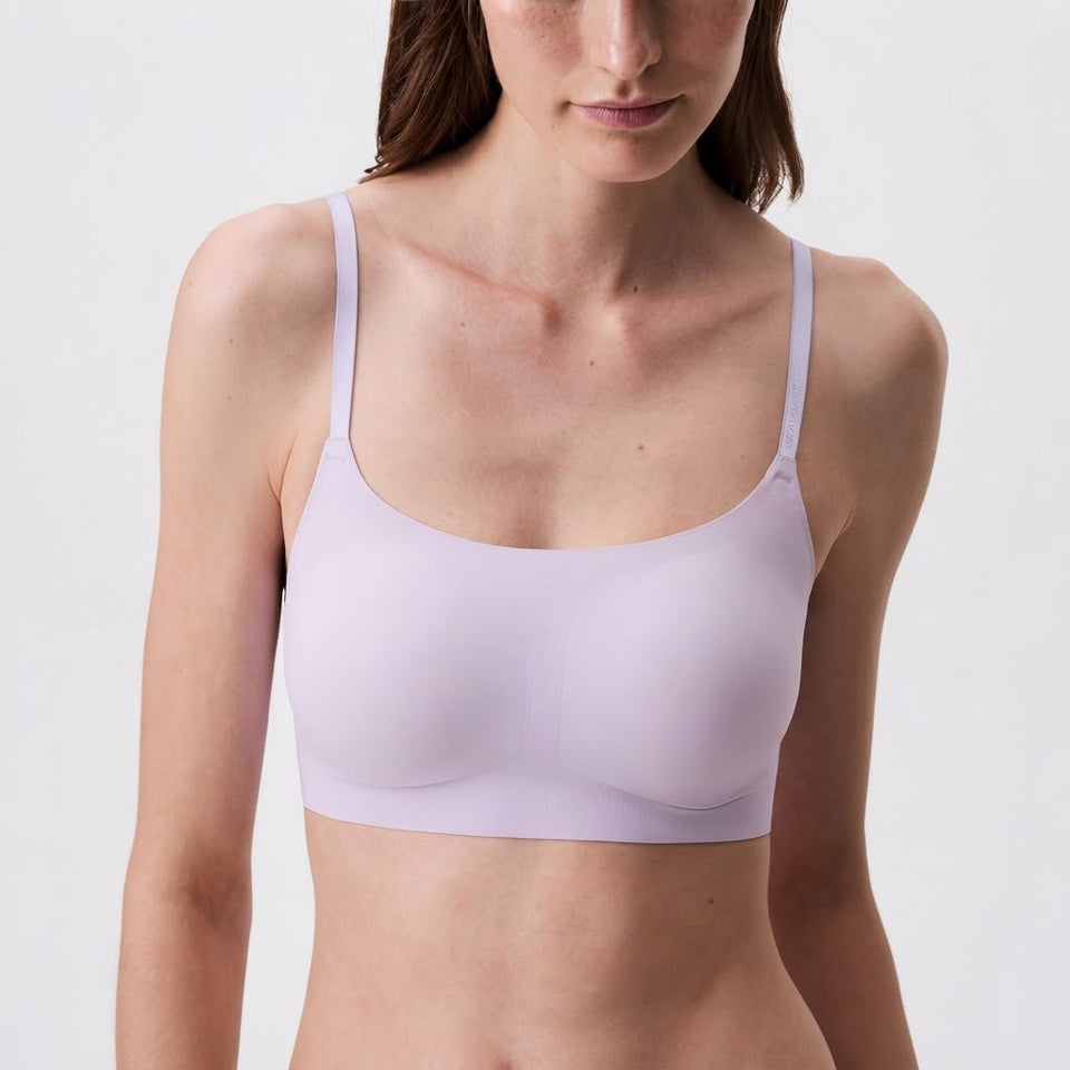 Calvin Klein Women's Lilac Invisible Lightly Lined Round Neck Bra