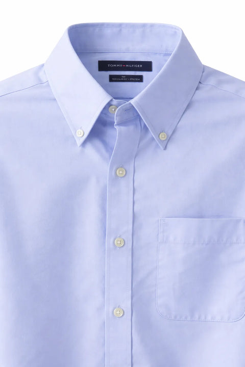 Tommy Hilfiger Men's Light Blue TH Flex Regular Fit Dress Shirt | Tommy Hilfiger In Lebanon