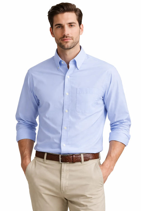 Tommy Hilfiger Men's Light Blue TH Flex Regular Fit Dress Shirt | Tommy Hilfiger In Lebanon