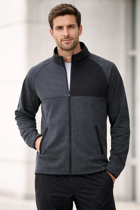 Bass Outdoor Men's Dark Gray Full Zip Trail Jacket |Bass Outdoor In Lebanon