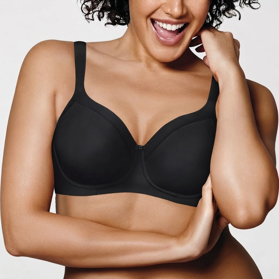 Playtex Women's Black Full-Coverage Comfort Bra