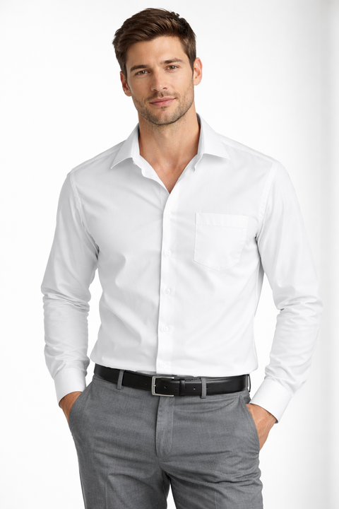 Van Heusen Men's White Stain Shield Shirts |Van Heusen In Lebanon