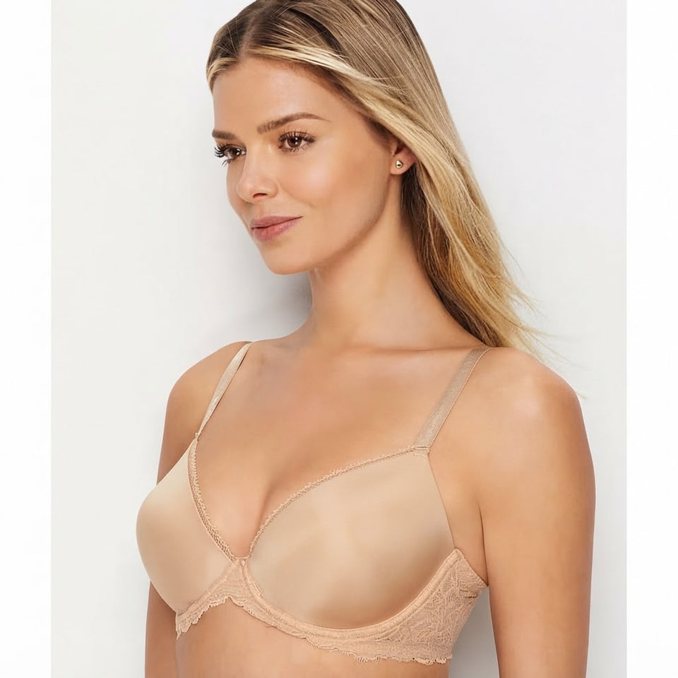 Calvin Klein Women's Nude-Gold Elegant Lace Bra