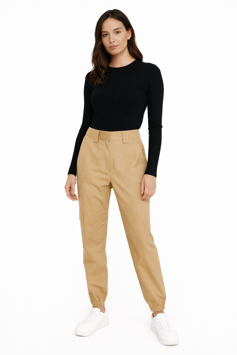 Sinsay Women's Beige Jogger  | Sinsay In Lebanon