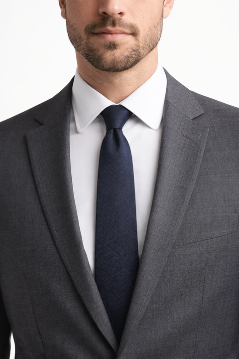 Bar III Men's Dark Gray Dunbar Solid Slim Tie | Bar III  In Lebanon