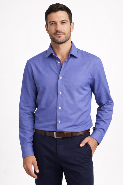 Nautica Men's Blue Slim Fit Stretch Shirt | Nautica In Lebanon