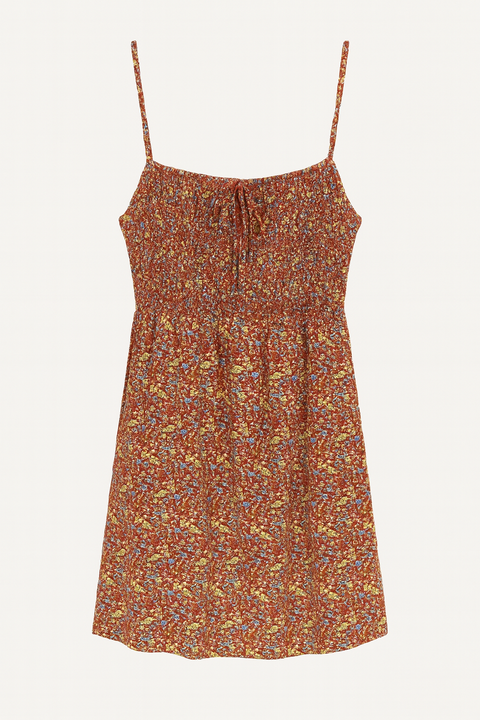 Forever 21 Women's Red Floral Printed Cut Out Mini Dress | Forever 21 In Lebanon