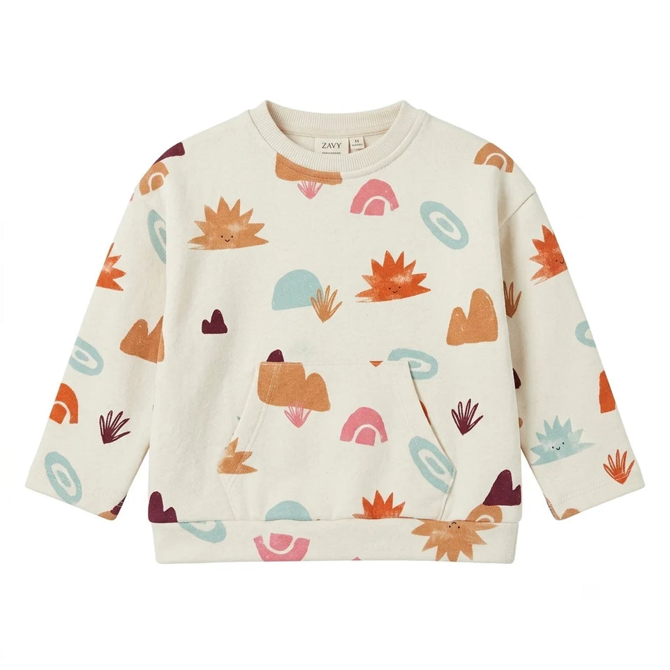 Zara Girl's Beige Nature Print Sweatshirt | Zara in Lebanon