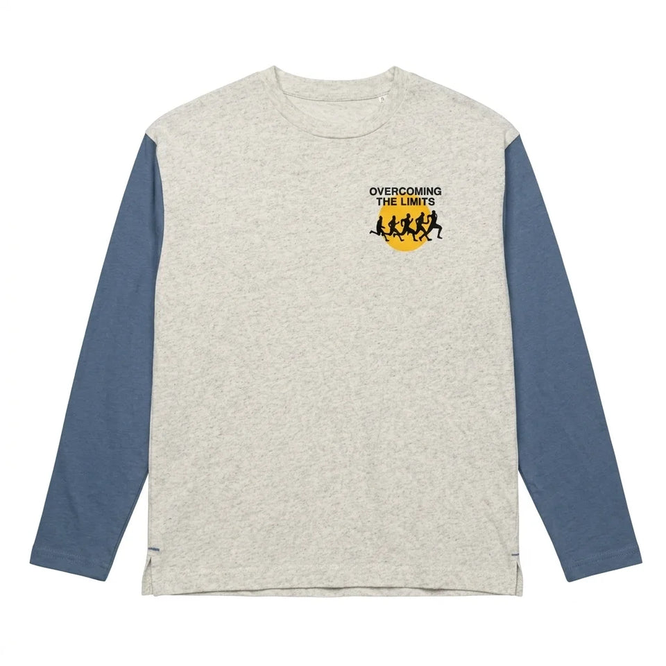 Zara Boy's Light Grey/Navy "Overcoming The Limits" Long Sleeve Blouse | Zara In Lebanon