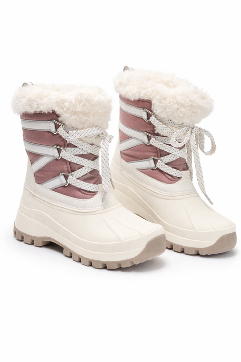 Cougar Women's White Fjord Waterproof Mid Winter Ski Boots |Cougar In Lebanon
