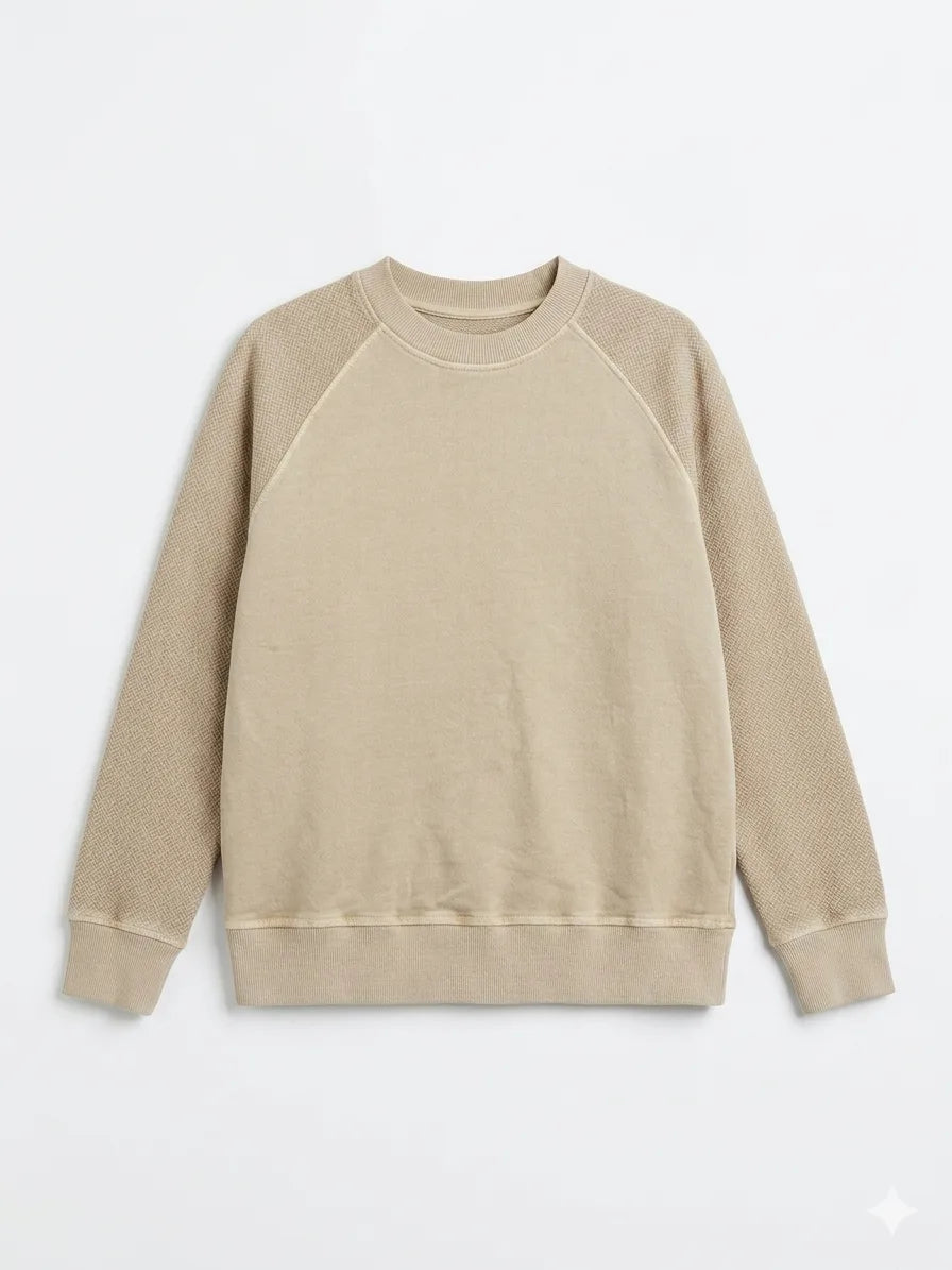 Zara Boy's Sand Raglan Sleeves Sweatshirt | Zara In Lebanon