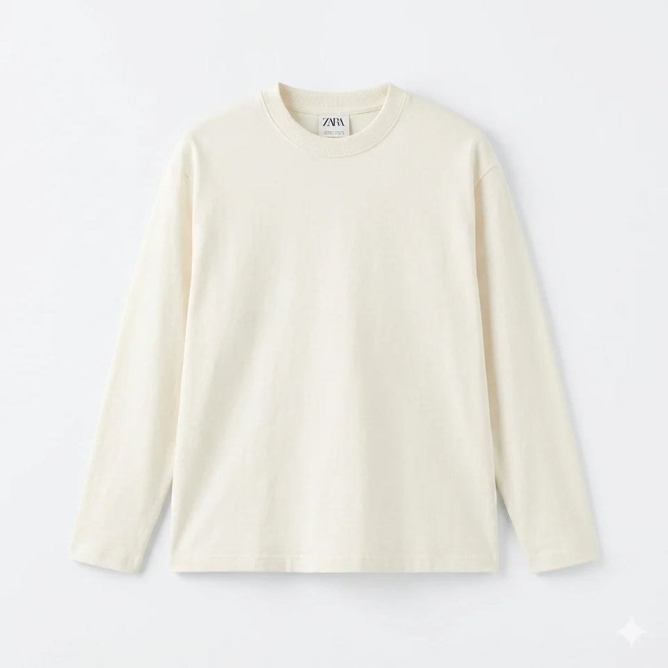 Zara Boy's Off White Plain Long Sleeve Blouse | Zara In Lebanon