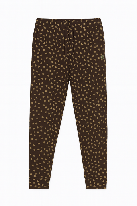 POMPdeLUX Girl's Dark Purple Printed Leggings | POMPdeLUX in Lebanon