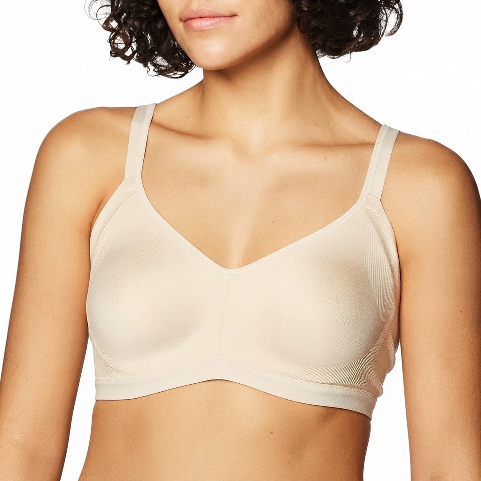 Olga Women's Light Beige Seamless Comfort Bra