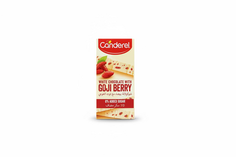 Canderel White Chocolate Goji Berry 0%Add Sugar 75g| Canderel In Lebanon