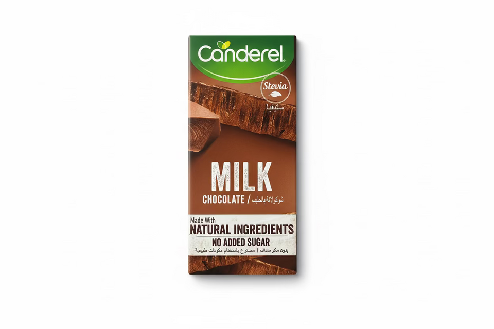 Canderel Milk ChocolateNo Add Sugar 75g| Canderel In Lebanon