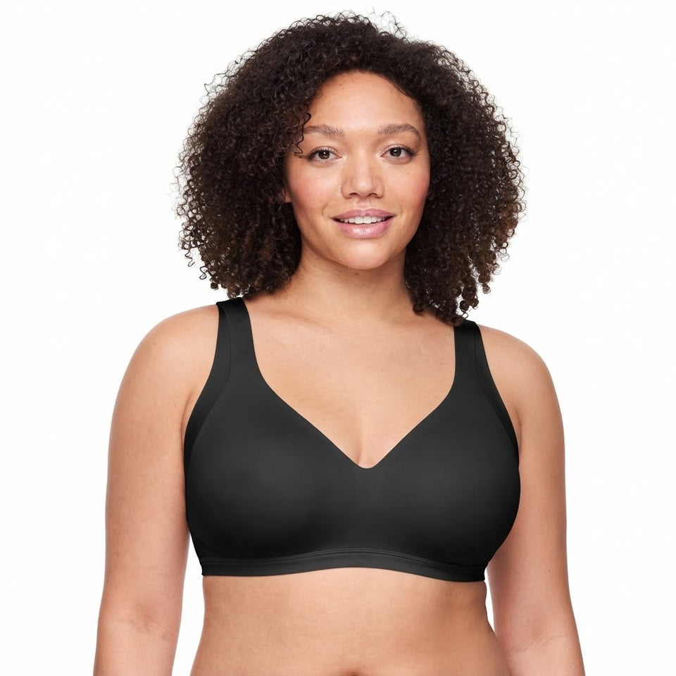Warners Women's Black Smooth Comfort Wireless Bra