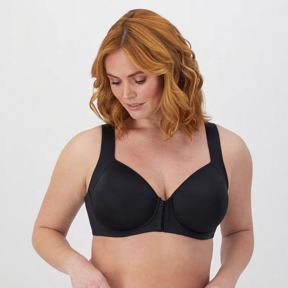 Bali Women's Black Solid Full-Coverage Bra