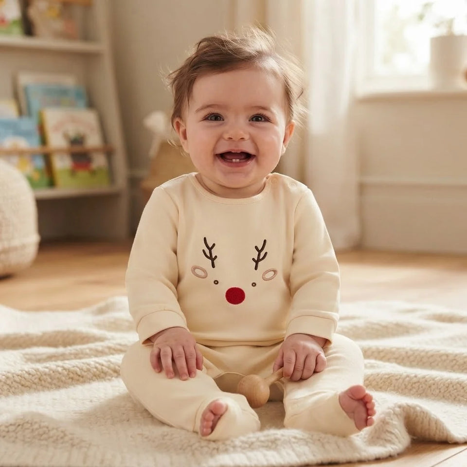 Sinsay Baby Boy's Beige Face Graphic Overall