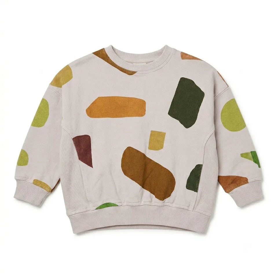 Zara Baby Boy's Greige Patterned Sweatshirt | Zara In Lebanon
