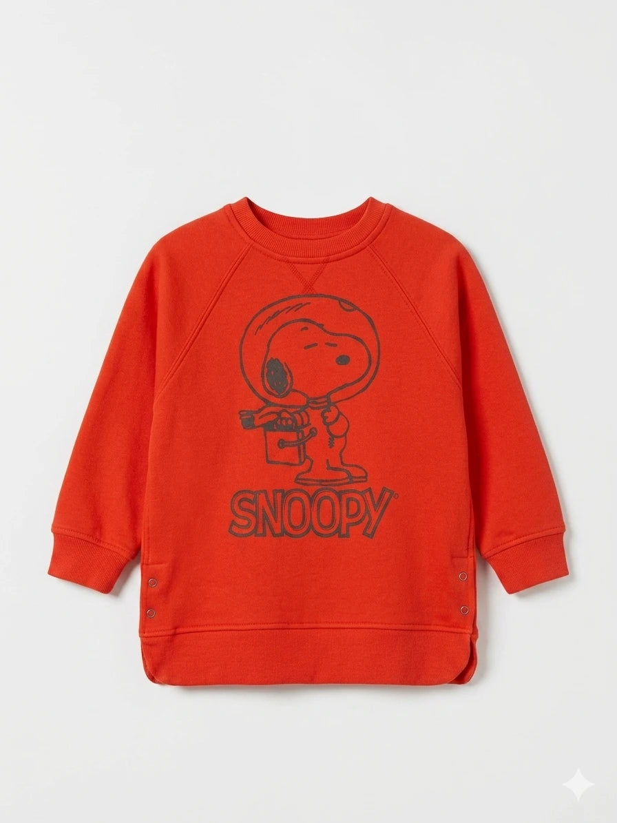 Zara Boy's Red Snoopy Graphic Sweatshirt | Zara In Lebanon
