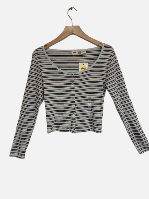 Levi's Women's Multicolor Britt Slim Fit Long-Sleeve Snap-Front Blouse | Levi`s In Lebanon
