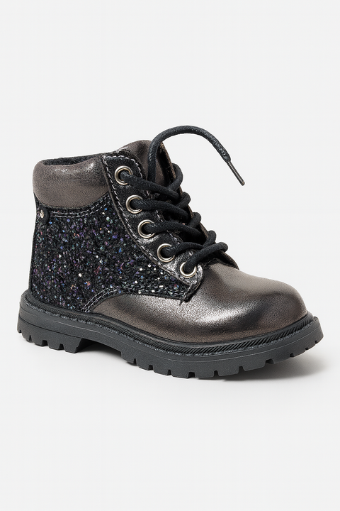You Young Coveri Girl's Metalic Grey Ankled Boot | You Young Coveri In Lebanon