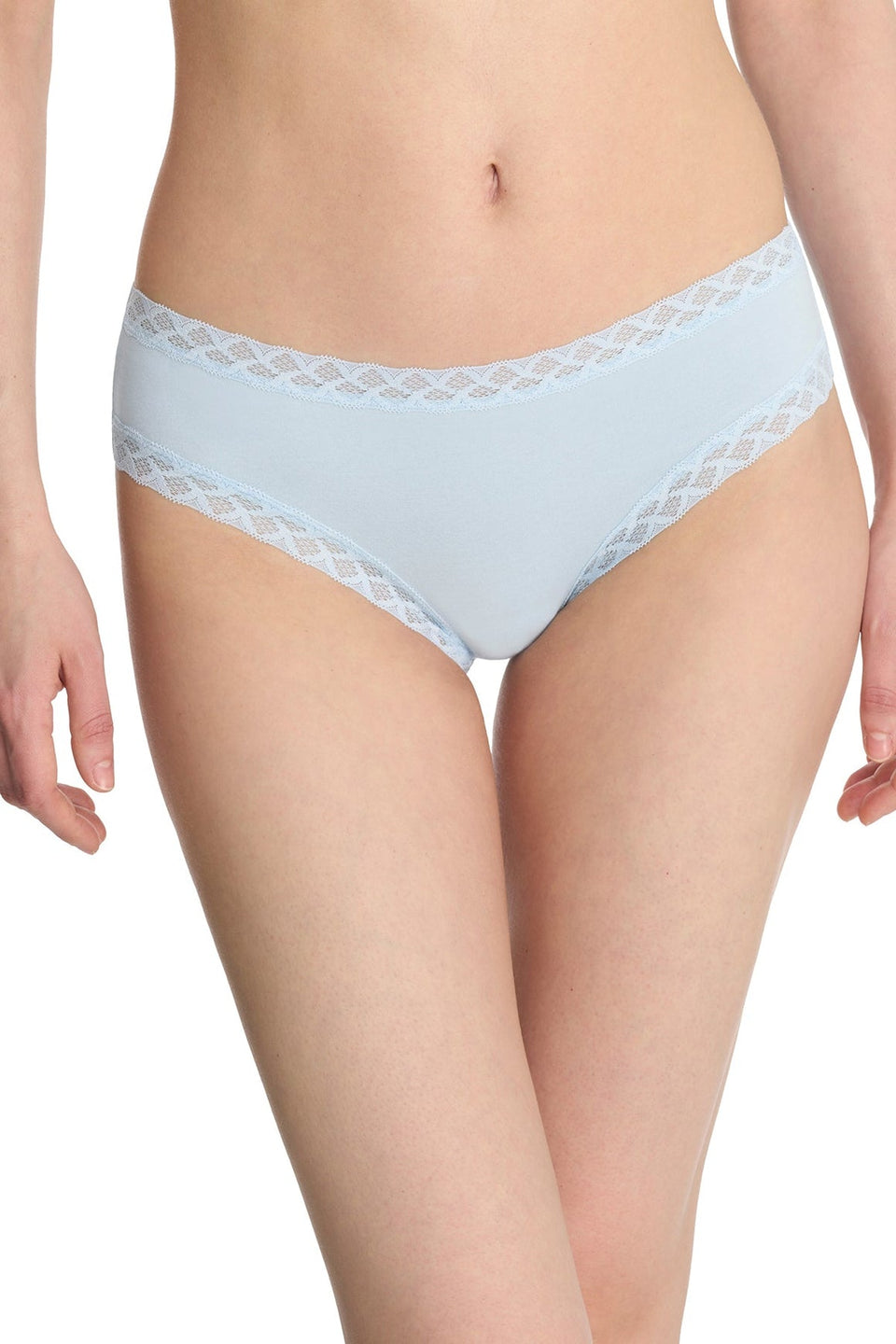Natori Women's Light Blue Lace-Trim Briefs