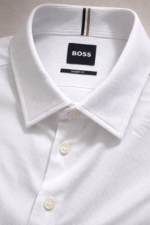 Boss Men's White Sharp Fit Shirt | Boss In Lebanon