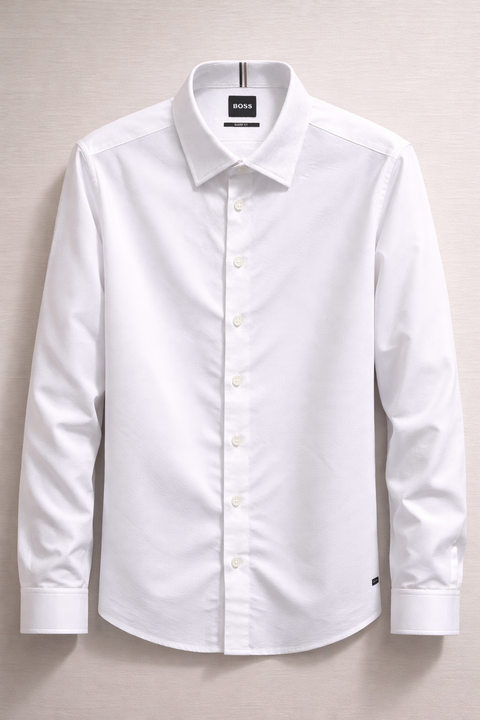 Boss Men's White Sharp Fit Shirt | Boss In Lebanon